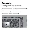 Donkergrijs - Bliksem - Marmer Muismat XXL klein 681 -sfeer5