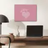 Frambozen - Steel - Getekend - Roze PET vilt klein -sfeer5