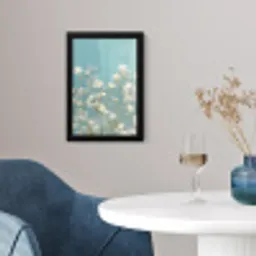 Stengels - Bloemen - Lucht - Wit fotolijst zwart zonder passe partout klein -sfeer4