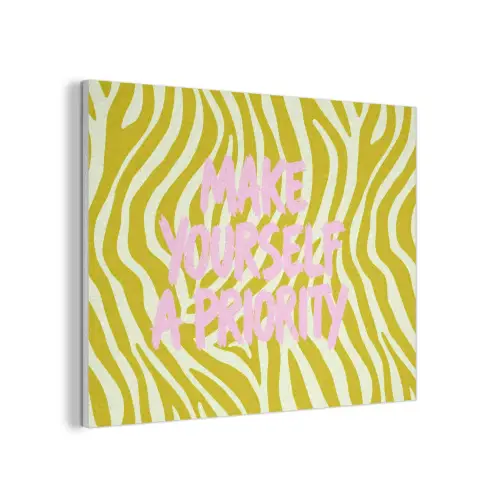 Zebraprint - Priority - Roze PET vilt klein -3d