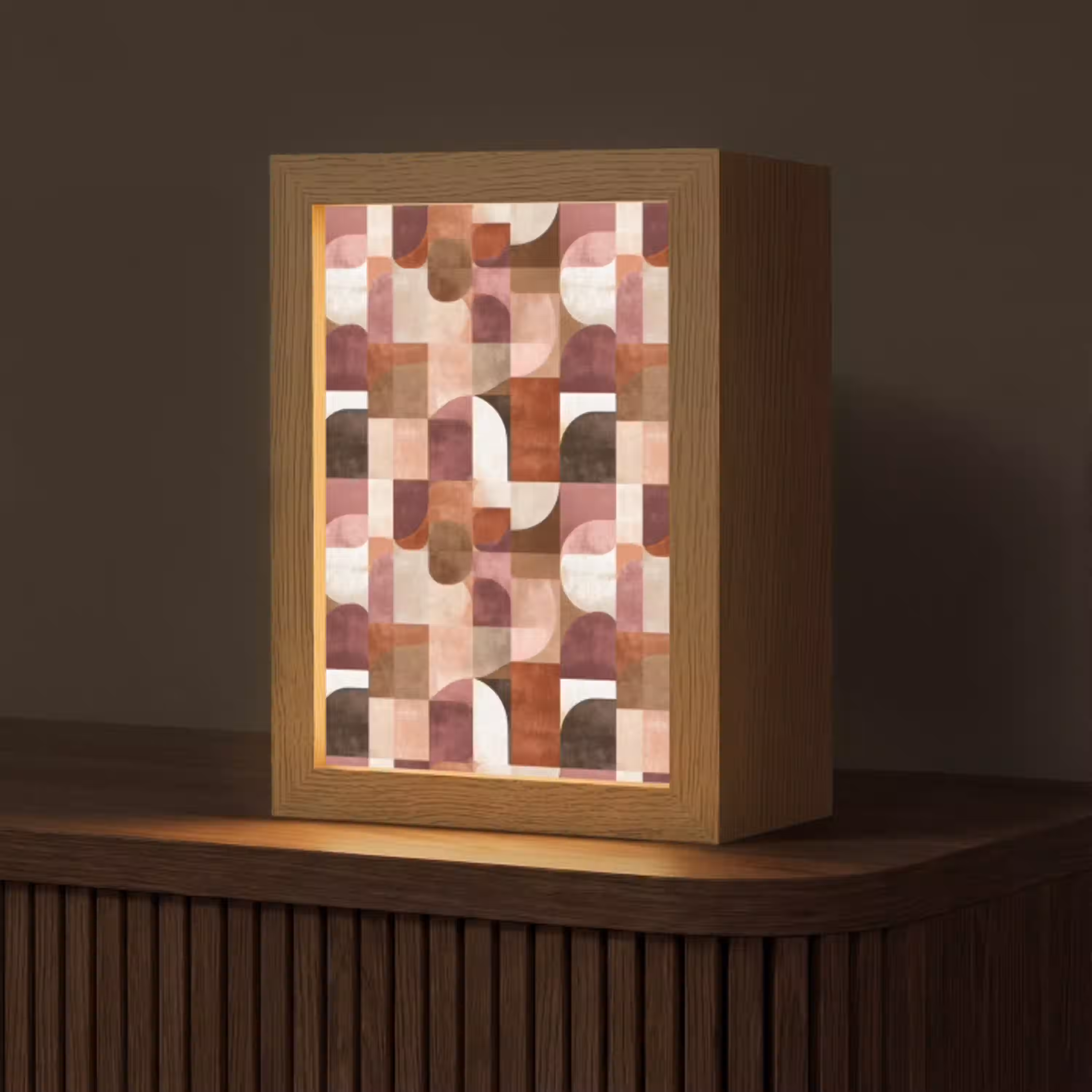 Geometrie - Modern - Retro Light Box met kabel (Tafellamp) klein 925 -z3d_website