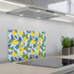 Illustratie - Citroen - Patroon keuken achterwand spatscherm klein 900 -3d_schuin