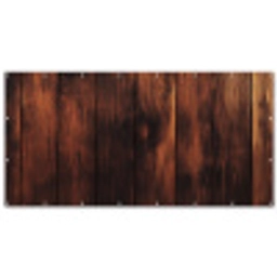 Hout - Planken - Vintage - Donkerbruin Balkonbeschermer Duitsland klein -zz_3d