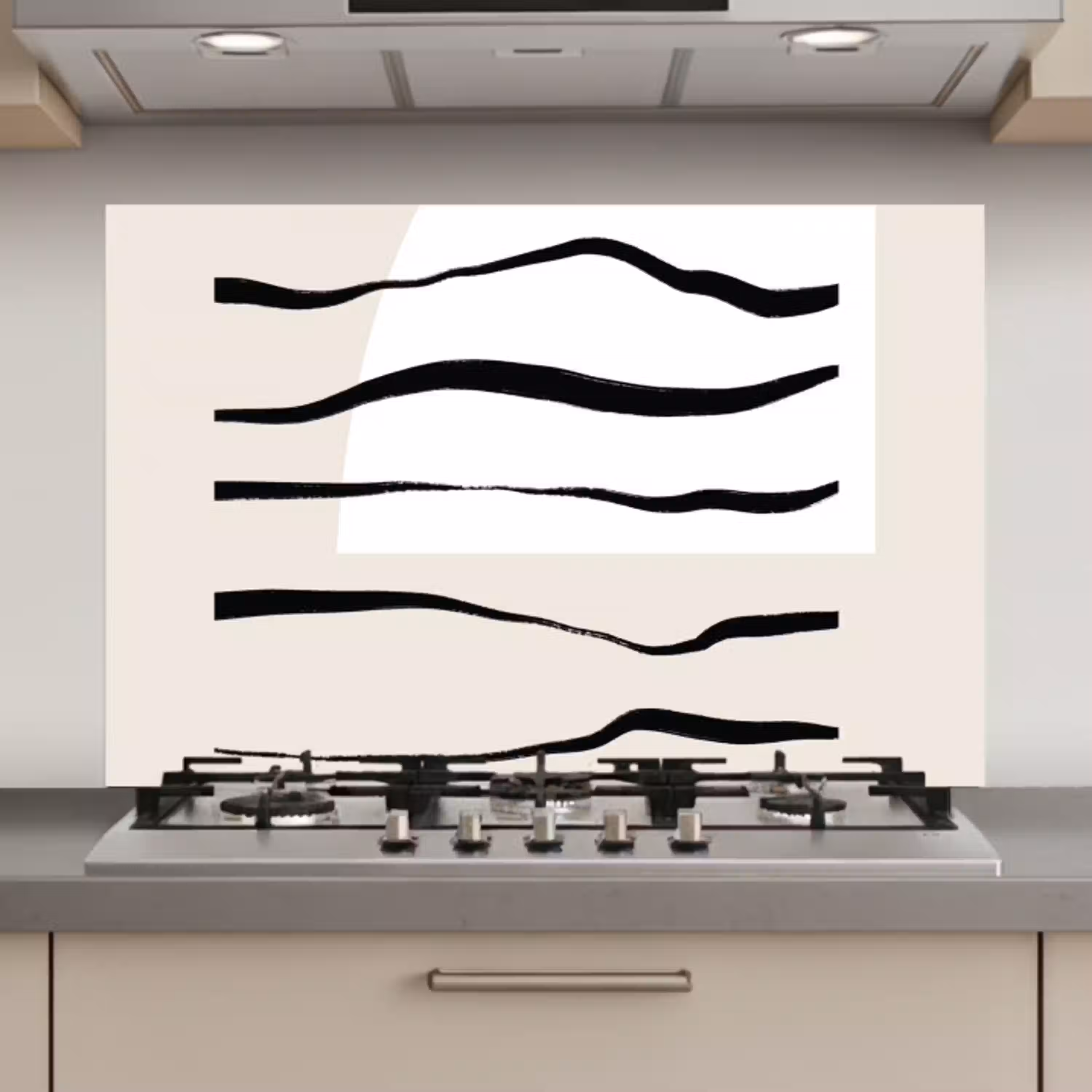 Abstract - Lijn - Pastel keuken achterwand spatscherm klein -3d_website
