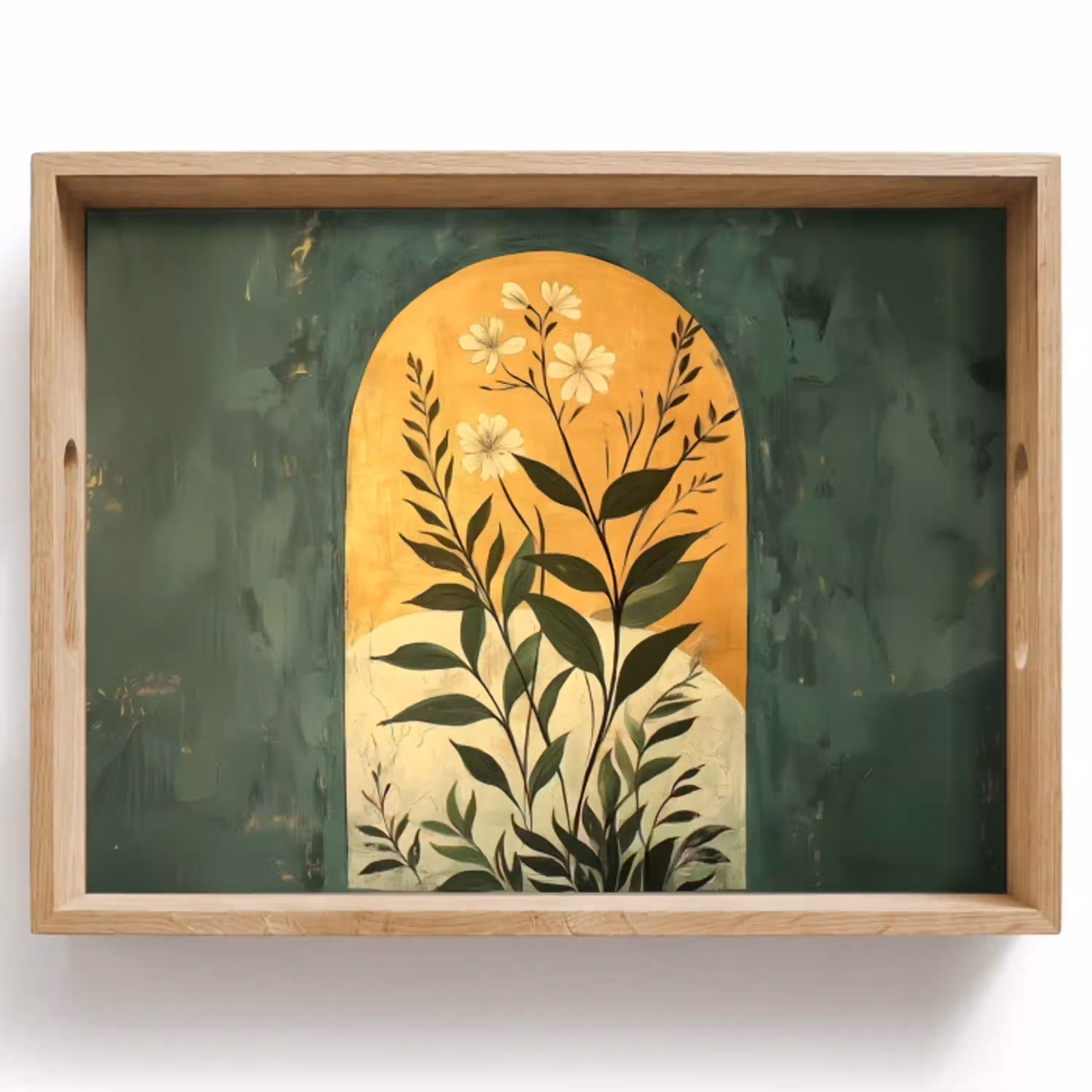 Plant - Bloemen - Wit Dienblad Rechthoek middel -z3d_shopping