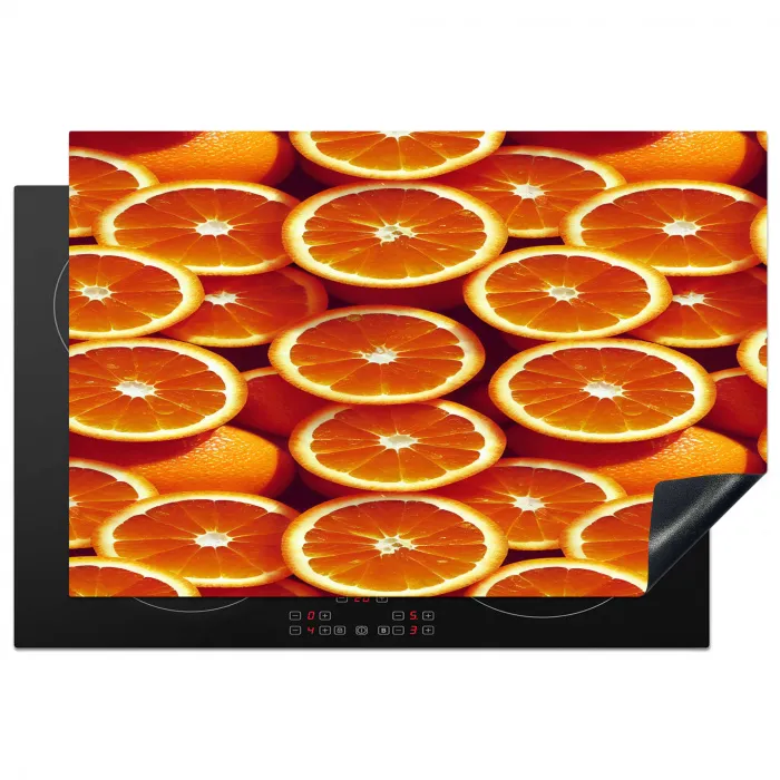 Sinaasappels - Oranje - Gesneden Inductie beschermer vinyl 3mm klein 276 -3d