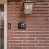 Zwarte houtblokken - Modern Naambord Rechthoek middel -sfeer7-rechthoek-S