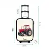 Tractor - Getekend - Rood Kinderkoffer - Zwart klein -productfoto_formaten