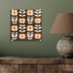 Bloemen - Retro - Bruin plexiglas 5mm klein 11 -sfeer3