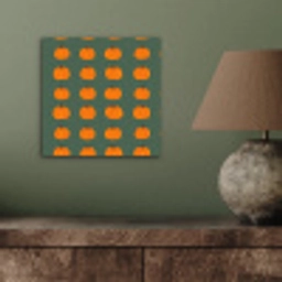 Pompoen - Patroon - Oranje aluminium wit klein 46 -sfeer2