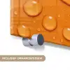 Water - Druppels - Oranje plexiglas 5mm klein -zzsysteem_NL