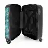 Palm bladeren patroon licht blauw NBS - Handbagage koffer - Kinderen Unisex middel -binnenkant