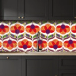 Retro - Flower Power - Vintage - Kleuren keuken achterwand 2 middel 871 -sfeer1