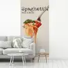 Spaghetti - tomatensaus - Parmezaanse kaas fotobehang vinyl groot -woonkamer