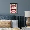 Koffie -Japandi - Rood - Vintage fotolijst zwart zonder passe partout klein -sfeer3