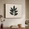 Laurierbladeren - Bloemknoppen - subtiel Textielframe zwart klein -sfeer3