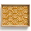 Waaierachtige motieven - Geel - Vintage Dienblad Rechthoek middel -z3d_shopping
