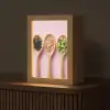 Ingrediënten - Lepels - Hout - Roze Light Box met kabel (Tafellamp) klein -z3d_website