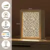 Giraf - Patroon - Beige - Bruin Light Box met kabel (Tafellamp) klein 925 -USP_NL