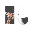 Giraffe - Dieren - Zwart - Portret - Dieren fotobehang vinyl groot -3d