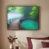 Brug - Water - Rivier - Bos Textielframe - compleet frame klein -sfeer1