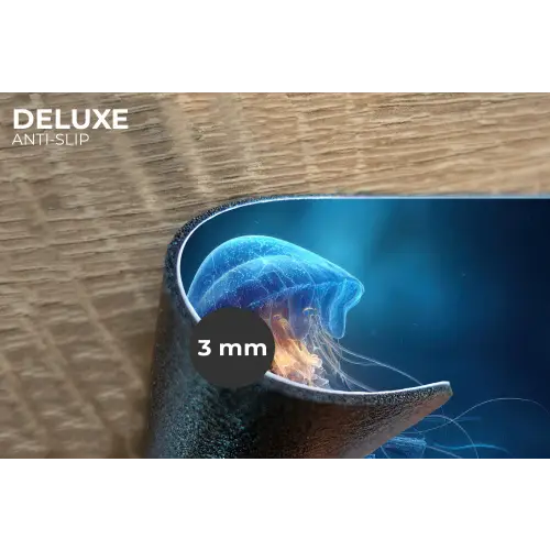 Kwal - Lichtgevend - Tentakels - Blauw Placemat vinyl groot -closeup