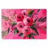 Bloemen - Verf - Roze Placemat vinyl groot -zzsfeer1_Kitchenyeah-website