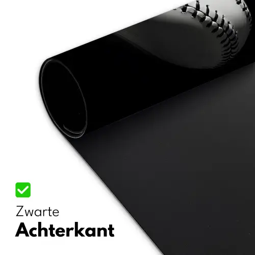 Honkbal - Wit - Vliegt Muismat XXL klein -sfeer2