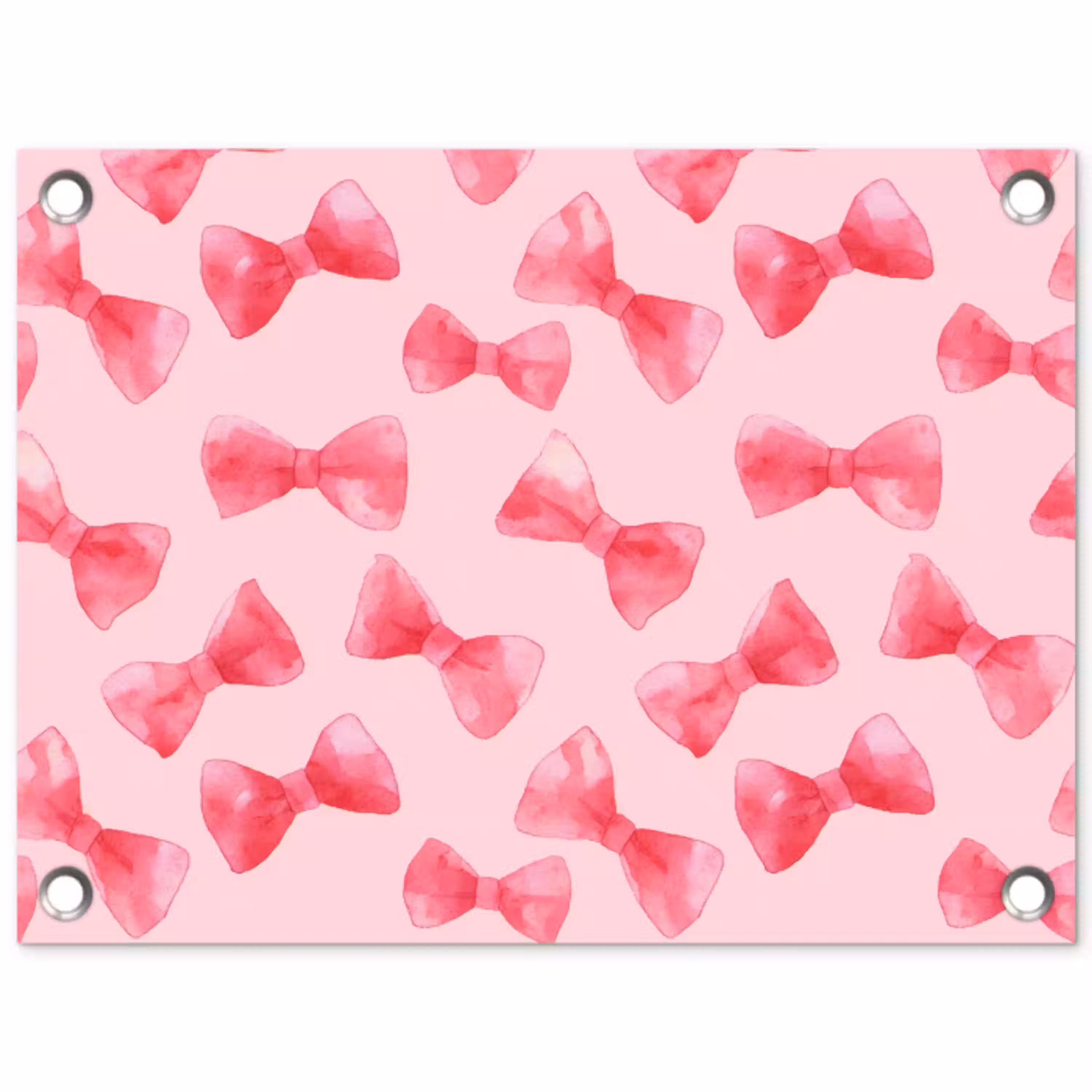 Strikken - Aquarel - Roze tuinposter los doek klein 239 -3d