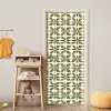 Botanisch - Retro - Groen deurposter klein 289 -sfeer4