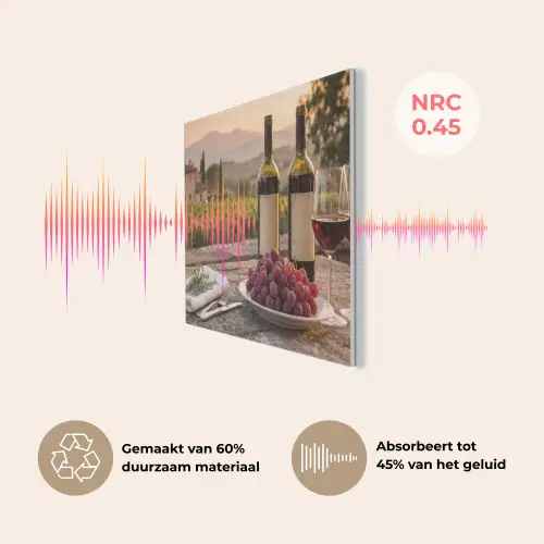 Wijn - Glazen - Druiven - Wijngaard PET vilt klein -USP_NL