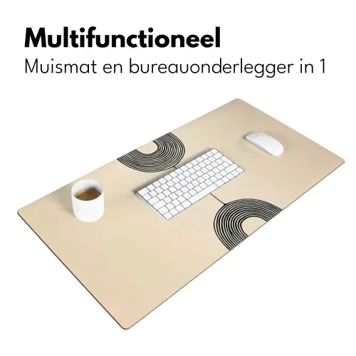 Geometrische bogen - Minimalistisch - Symmetrisch Muismat XXL klein -sfeer4
