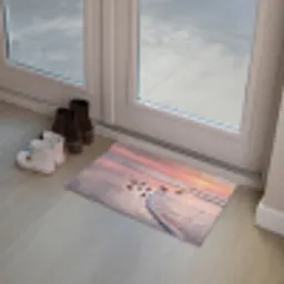 Meeuwen - Strand - Zee - Roze Deurmat klein -sfeer3