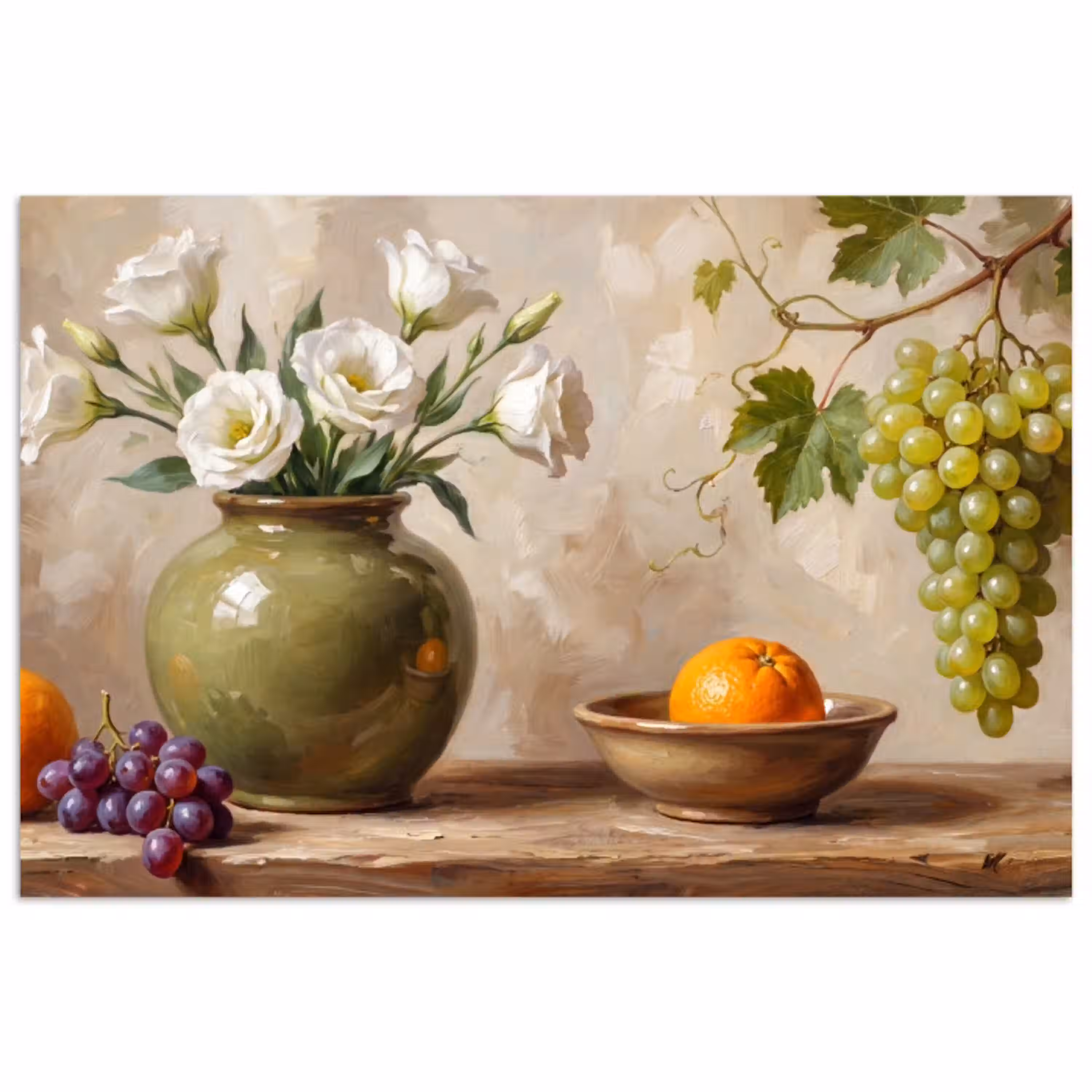 Bloemen - Fruit - Stilleven poster papier klein -3d