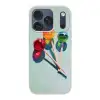 Lollys - Schaduw - Drie - Blauw Telefoonhoesje iPhone 17 Pro klein -3d