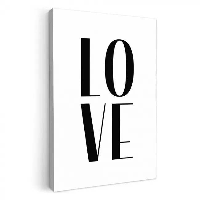 Liefdeslettertypografie KitchenYeah - Keuken - Canvas klein -3d