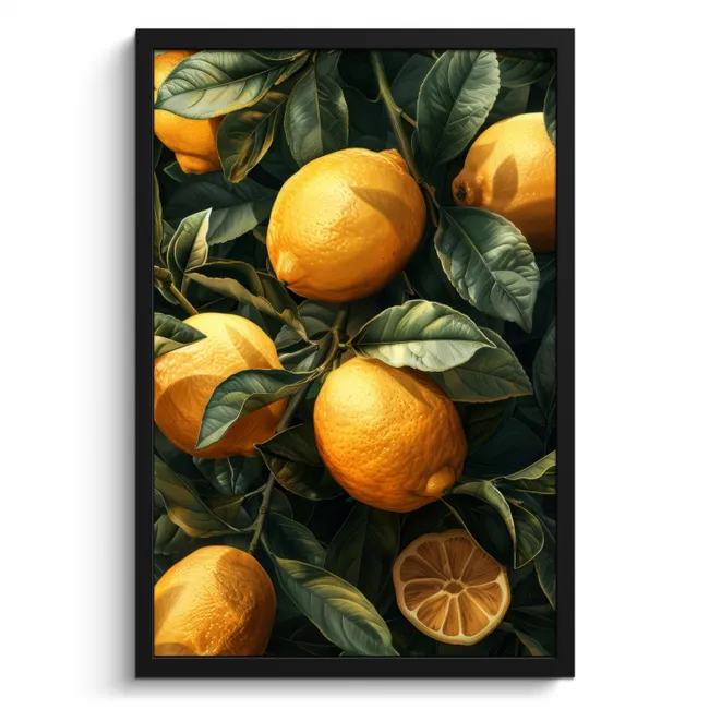 Poster met lijst - Citrus Zonlicht