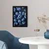Bessen - Blauw - Fruit fotolijst zwart zonder passe partout klein -sfeer4