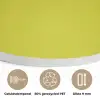 Groen - Hartjes - Wit Akoestische PET Vilt - Rond klein -closeup_NL
