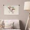Geit - Dier - Bohemian - Bloemen - Boho Wandkleed katoen klein -sfeer4