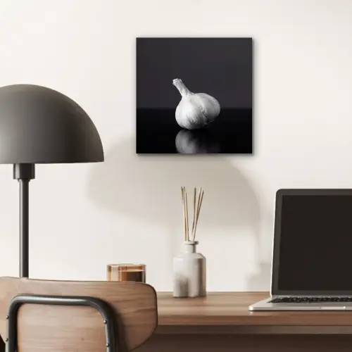Knoflook - Zwart - Wit aluminium wit klein -sfeer5