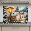 Kerstdorp - Huizen - Sneeuw - Kerst keuken achterwand spatscherm klein -3d_website