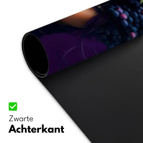 Vrouw - Paars - Druiven Muismat XXL klein -sfeer2