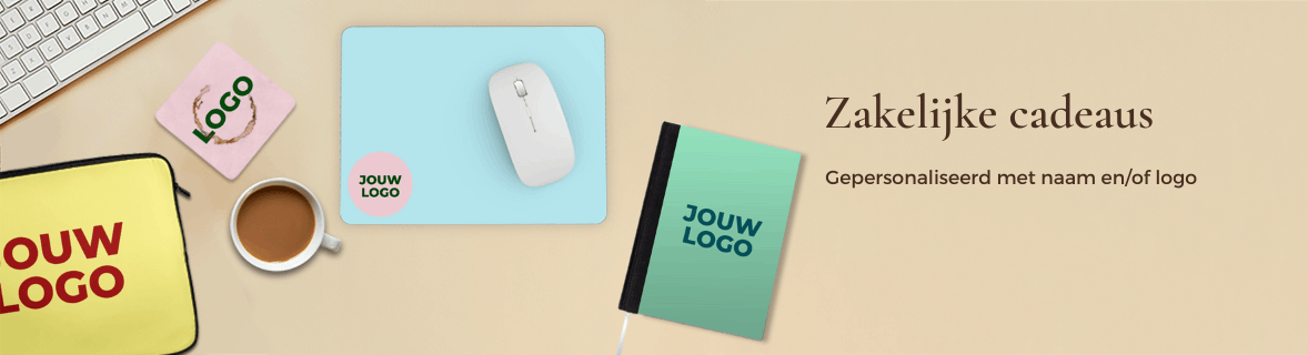 Zakelijke cadeaus, gepersonaliseerd met naam en/of logo