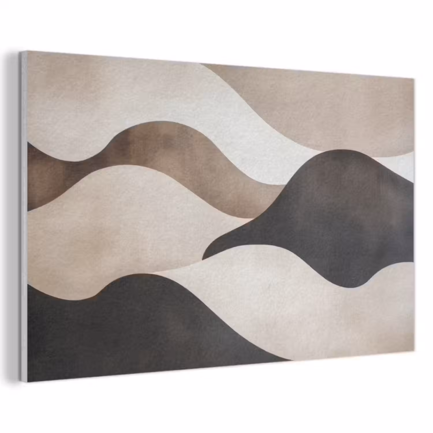 Akoestisch schilderij - Golven - Abstract - Beige