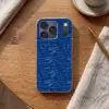 Verf - Strepen - Blauw Telefoonhoesje iPhone 17 Pro klein 878 -sfeer1