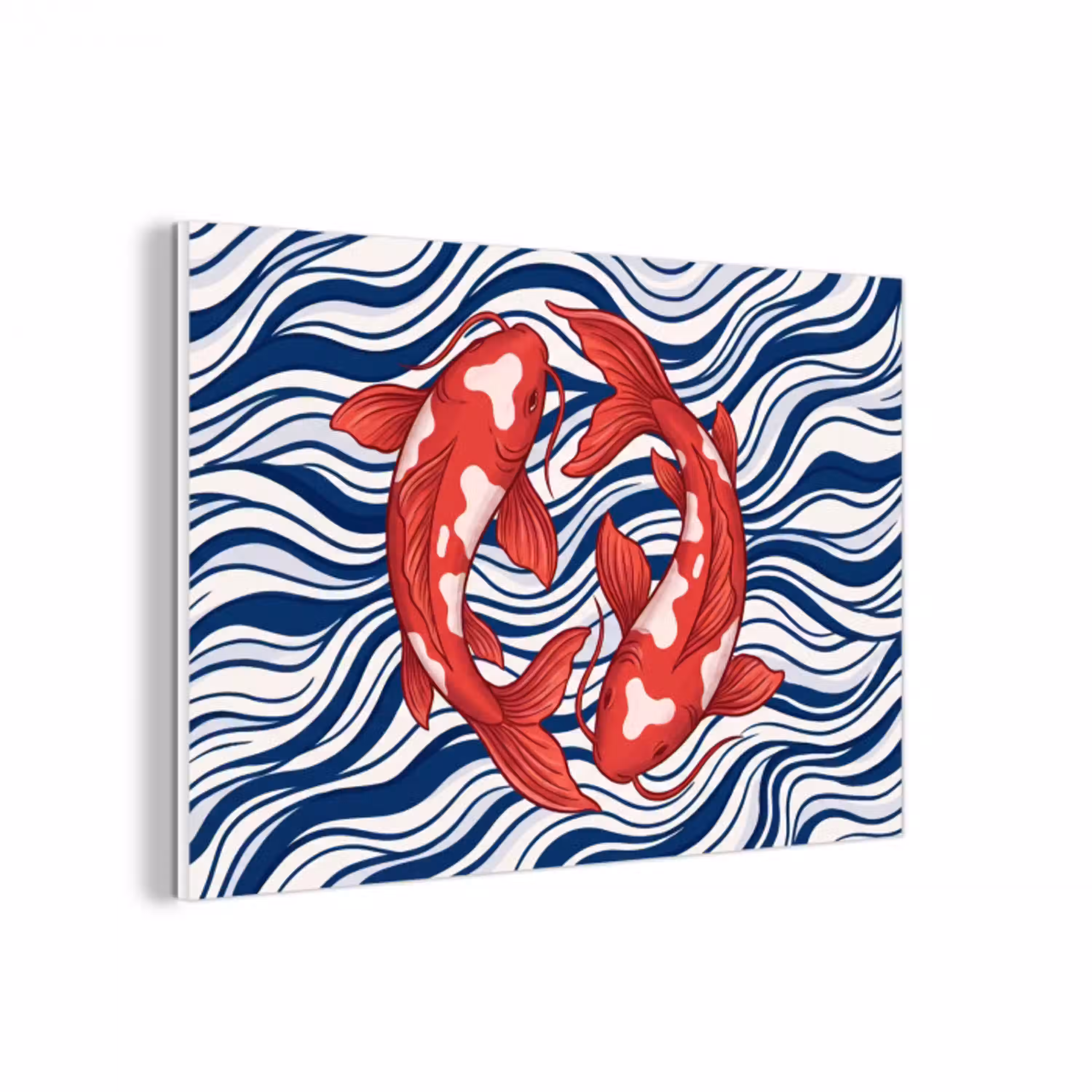Vis - Water - Natuur - Illustratie - Rood forex 5mm xxl -3d