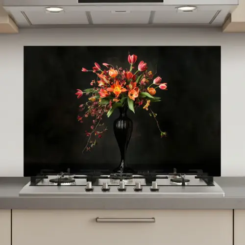 Sierlijk - Boeket - Vaas keuken achterwand spatscherm klein -3d_website