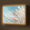 Siergras - Wind - Lichtbruin Light Box met batterij (Wandlamp) middel -z3d_website