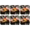 Vrouw - Hamburger - Bontjas onderzetter kurk middel -zkaufland3dotto